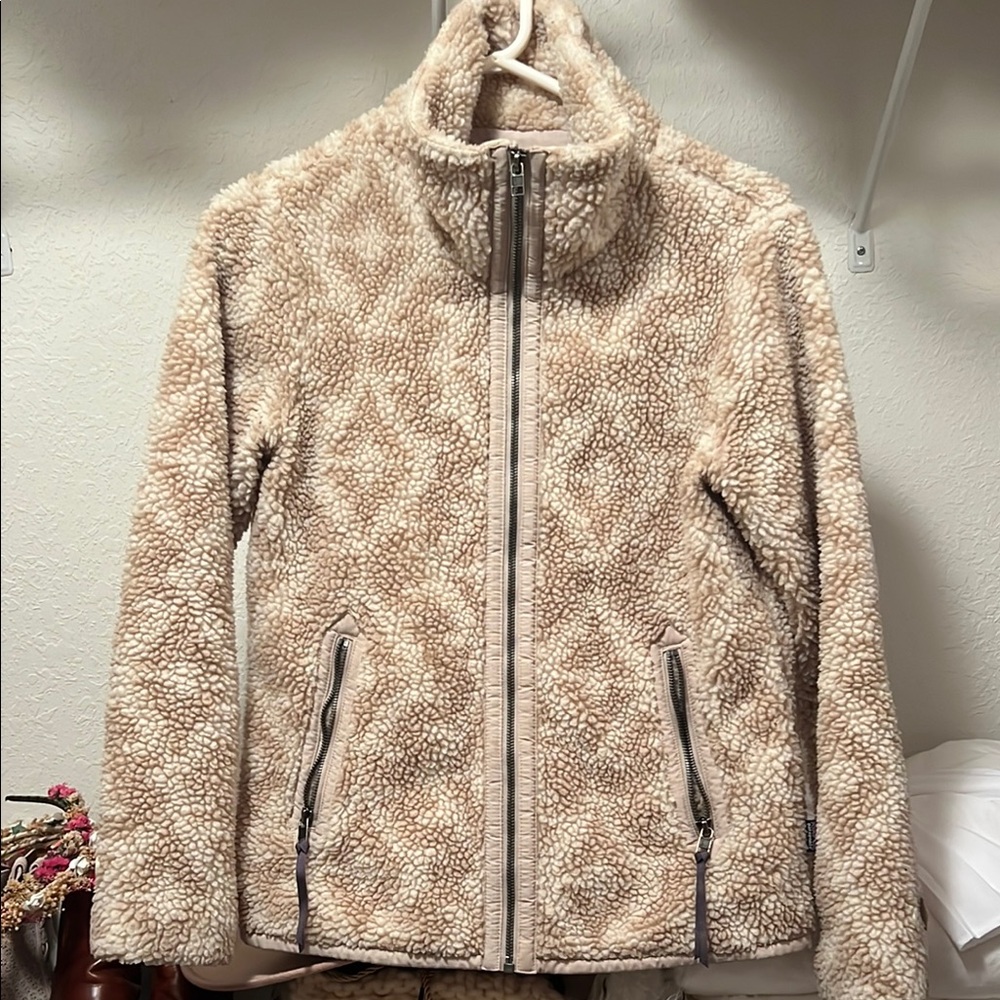 Patagonia Cozy Tan Sherpa Jacket S